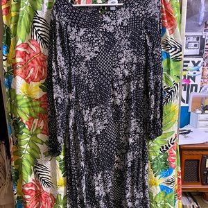 Floor Length Modest Matron Shift Dress